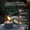 Firell Bioethanol Tischkamin aus massivem Beton Ethanol Tischfeuer Produktbild-Vorschau