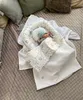 Waffelpique WEIß/ HASE Beige Babynestchen Unterlage 5 Tlg Produktbild-Vorschau 6