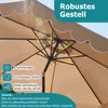 COSTWAY Sonnenschirm 300 cm, Gartenschirm mit Kurbel & Produktbild-Vorschau 5
