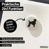 Huuraa Magnet Pudel Silhouette 59mm Kühlschrankmagnet rund Produktbild-Vorschau 3