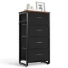 HOKEEPER Kommode, Sideboard mit 4 Stoffschubladen, Schmaler Produktbild-Vorschau 1