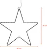 A wireframe star decoration with LED lights and measurement indicators. Voir les images du produit