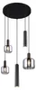 Suspension MATARO noire et chromée, 5 x E27 x 10 W, métal, Voir les images du produit 1