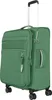 A green trolley suitcase with wheels and a retractable handle, shown against a white background. Produktbild-Vorschau