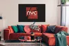 MuchoWow® Poster New York - Rot - Weiß 120x80 cm - Bilder Produktbild-Vorschau 2
