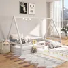 Hausbett SILA aus massiver Kiefer, schönes Montessori Bett Produktbild-Vorschau 3