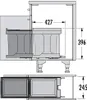 HAILO Abfallsorter 20 Liter SOLO 20 ab 30 cm Schrankbreite Produktbild-Vorschau 2