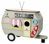 Vogelhauschen „Caravan“ - Farbmix - Holz - beige/grun - 24 Produktbild-Vorschau 1