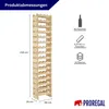 Weinregal NAVARRA aus Holz | HxBxT 219x46x28cm | 64 Produktbild-Vorschau 2