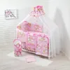 HAPPY 19 Teiliges Babybett Kinderbett und Bettwäsche Produktbild-Vorschau 1