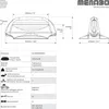 Diagrams and specifications for a ski carrier. Produktbild-Vorschau