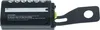 A close-up view of a black battery pack with a metal bracket attached. Produktbild-Vorschau
