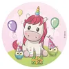 Essbares Tortenpapier Einhorn Geburtstag 20cm Produktbild-Vorschau 1