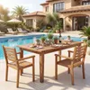 COSTWAY Tuinstoelen, set van 2, houten stoelen met Productafbeelding-voorbeeld 8