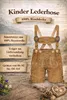 PAULGOS Bambini Trachten Lederhose corti - KK1 - Vera pelle Anteprima dell’immagine prodotto 4