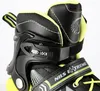 Close-up of the upper part of a black and green inline skate. Produktbild-Vorschau
