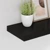 Półki Ścienne, 2 Szt., Czarne, 40X23X3,8 Cm, Mdf Lumarko! Podgląd zdjęcia produktu 4