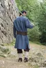 Wikinger Tunika mit Stickereien - Blaugrau M Produktbild-Vorschau 3
