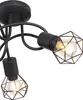 GLOBO Illuminazione Plafoniera XARA I DH 36x20 cm nero Anteprima dell’immagine prodotto 4