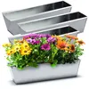 BigDean 4er Set Zink Paletten Blumenkästen - Einsatz 38cm Produktbild-Vorschau 1