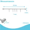 Intirilife acciaio inox cucina appendiabiti con 5 ganci - Anteprima dell’immagine prodotto 4