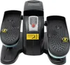 A black electric seated leg and foot pedal exercise machine with a control panel and display. Podgląd zdjęcia produktu