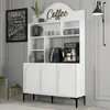 Skye Decor, Lyon 120 - White, Black, Wohnzimmerschrank, Produktbild-Vorschau 2