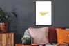 MuchoWow® MuchoWow® Gerahmtes Poster Pastell - Fisch - Gelb Produktbild-Vorschau 2