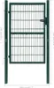 2D Portail de clôture (portail individuel) vert 106 x 190 Voir les images du produit 9