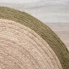 Volero - Jute Teppich Rund - Fair Natur Grün - Ø 100 cm - Produktbild-Vorschau 9