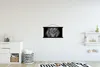 MuchoWow® Textilposter Tiere - Löwe - Schwarz - Weiß - Produktbild-Vorschau 2