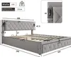 Flieks Hydraulisches Polsterbett 180x200cm mit USB & Produktbild-Vorschau 4