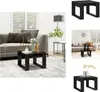 vidaXL Beistelltisch Schwarz 50x50x35 cm Holzwerkstoff -  Produktbild-Vorschau 1