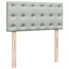 Boxspringbett mit Matratze Hellgrau 80x200 cm Samt Produktbild-Vorschau 9