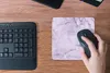 MuchoWow® Mauspad Mousepad Marmor - Adern - Violett 20x20 Produktbild-Vorschau 4
