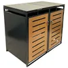 abc HOME Mülltonnenbox 2er Set 240L Metall Anthrazit Produktbild-Vorschau 7