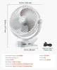 Vevor LOK-M8AG, Domácí vrtulový ventilátor, Bílá, Podlaha, Náhled obrázku produktu 7