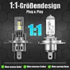 Ikodm H4 LED-Scheinwerferlampe 30W 12V 2500LM 6500K IP65 Produktbild-Vorschau 3