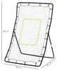 HOMCOM Kickback Rebounder Tor Rückprallwand Netz Stahl Produktbild-Vorschau 2