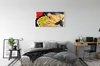 Glasbilder 140x70 Wandkunst Menschen küssen Produktbild-Vorschau 3