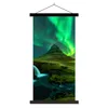 MuchoWow® Textilposter Nordlichter - Wasserfall - Berg - Produktbild-Vorschau 1