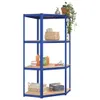 vidaXL Scaffale ad angolo con 4 ripiani in acciaio blu e Anteprima dell’immagine prodotto 3