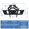 A diagram showing the dimensions and specifications of a TV wall mount. Produktbild-Vorschau