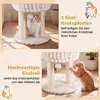COSTWAY Katzenbaum in peluche, con tiragraffi, piattaforma Anteprima dell’immagine prodotto 5