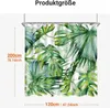 Duschvorhang Grün Blätter 120x200cm Antischimmel Textil Produktbild-Vorschau 7