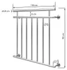MONZANA® Balcone Francese in Acciaio Inox 90x100cm 7 Barre Anteprima dell’immagine prodotto 6