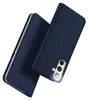A dark blue flip case for a smartphone is shown against a white background. Produktbild-Vorschau