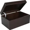 Creative Deco Hnedá drevená škatuľa s vekom | 30 x 20 x 14 Náhľad obrázku produktu 3