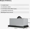Klarstein Velaire digestor 60 cm, podskrinkový, výsuvný, Náhľad obrázku produktu 8