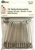 16 Stück Maxi Sicherheitsnadeln 50 mm, groß, silberfarben, Produktbild-Vorschau 1